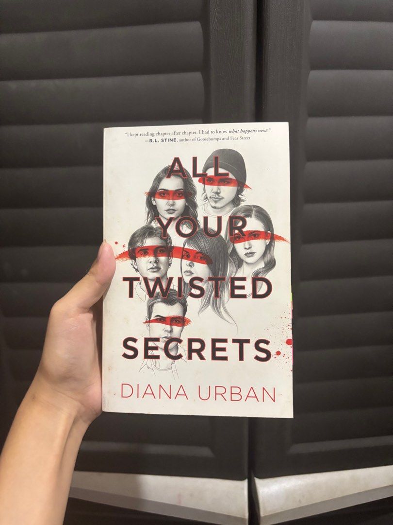 All Your Twisted Secrets by Diana Urban (Category: Storybooks) located in Caloocan City. Submitted by aclyy (Listing ID 1386842403, Image 1). Description: PRE LOVED BOOKS Bought from fullybooked BOOK CONDITION - clean and complete pages - slight tanning - has annotation tabs (removable) rfs: decluttering MOD: lalamove MOP: gcash/maya.