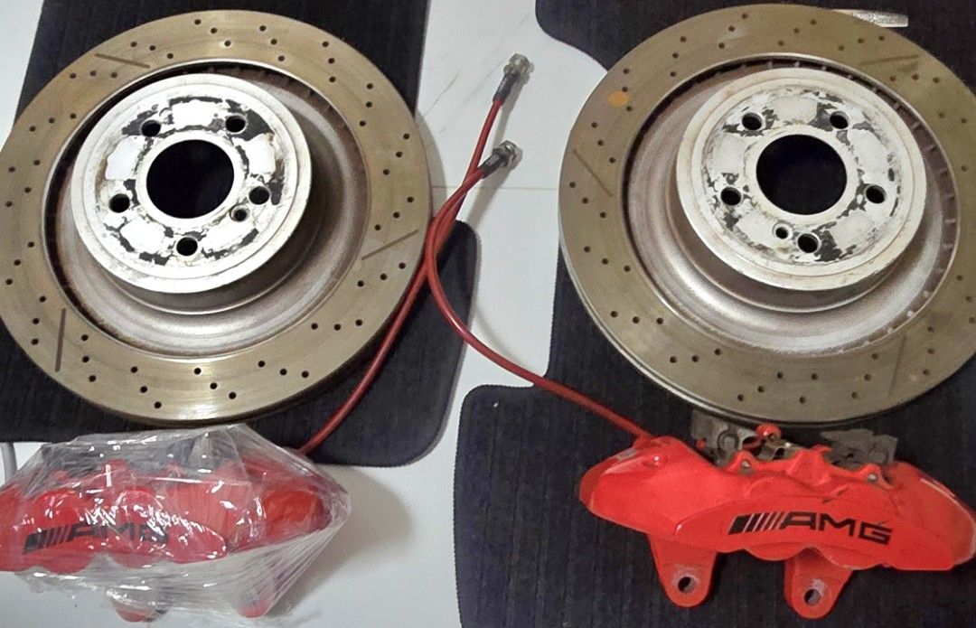 AMG Mercedes Rear 4 Pot Brake W212 E Class / W204 C Class, Car ...
