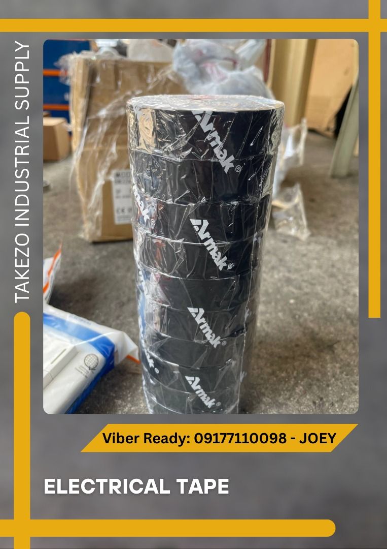 Armak Electrical Tape (Category: Other Home Furniture) located in Manila. Submitted by joeyroque09 (Listing ID 1386840615, Image 1). Description: Item: Armak Electrical Tape Specs: 20y Black .