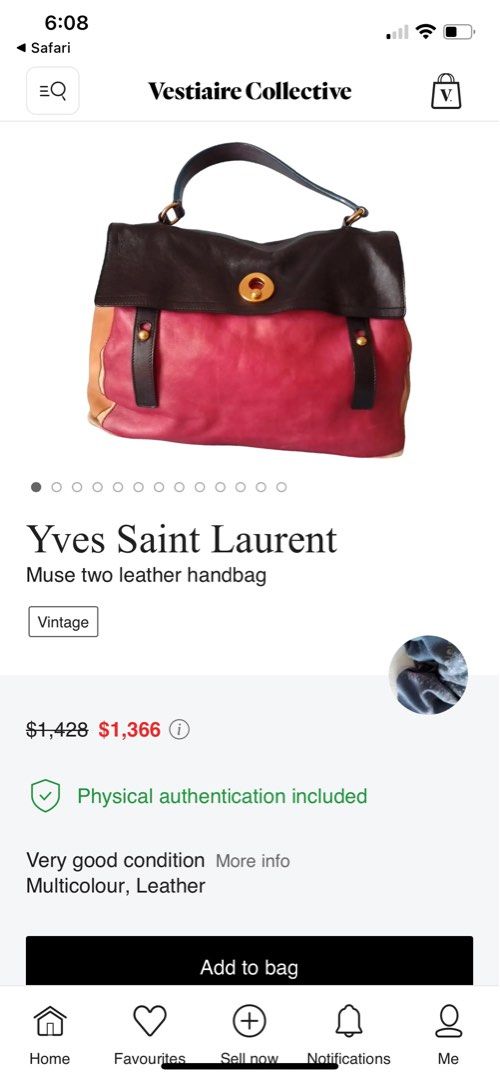 Authentic Ysl muse (Category: Luxury Bags & Wallets) located in Mambajao. Submitted by ckali (Listing ID 1386882426, Image 2). Description: Authentic money back no major issue Japan source.