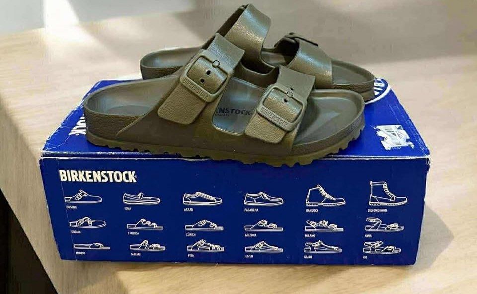 Birkenstock Arizona Eva (Category: Slippers and slides) located in Manila. Submitted by stopshop26 (Listing ID 1386857878, Image 1). Description: Birkenstock Arizona Eva Khaki Avail sizes: 35 36 Brand new and original Onhand and ready to ship .