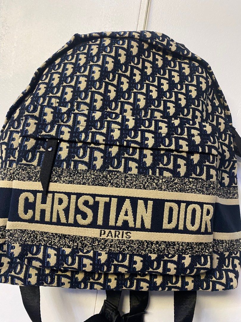 CHRISTIAN DIOR BACKPACK (Category: Luxury Bags & Wallets) located in Baguio. Submitted by lairdegawd_06 (Listing ID 1386912004, Image 2). Description: Dimes: 14x14 Condition: Like new to brand new Color rate: 10/10 Complete tags Check photos for more details No issue.