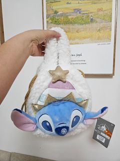 Disney迪士尼 Stitch 毛絨手提包64186322283522110