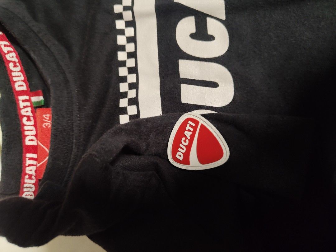 Ducati kids shirt 3-4y (Category: Babies & Kids Fashion) located in Manila. Submitted by anyushka (Listing ID 1386901583, Image 3). Description: used.