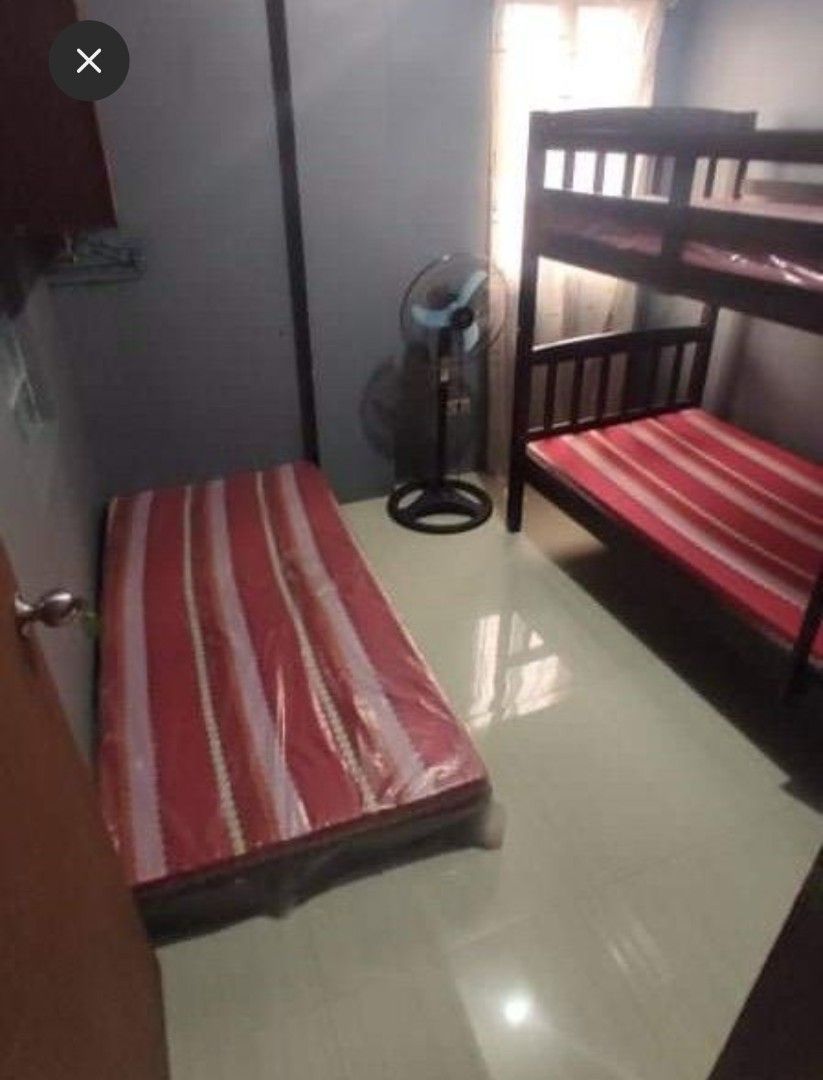 Female Bedspacer (Category: Room Rentals) located in Manila. Submitted by tim.tim4 (Listing ID 1386877526, Image 3). Description: Female Bedspace (located at T.Gener St. Kamuning QC) 1 month advance -water and electricity included - with kitchen and common cr - with free bed frame foam uratex(bring pillow, blanket) - with fan, with built-in cabinets - accessible to public transpo, one ride to cubao, tomas morato etc - 3 persons each room Requirem