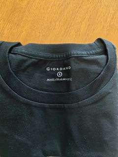 Giordano 黑色圓領T恤64235957839489110