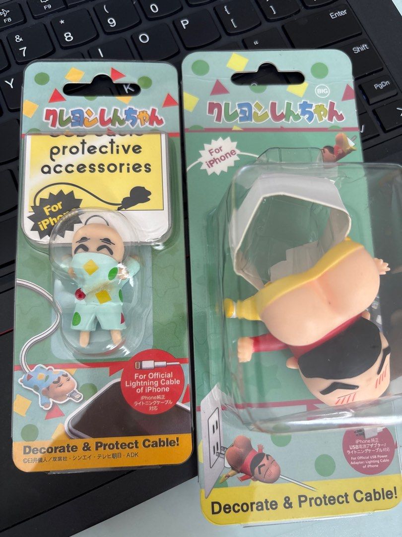 iPhone cable protector (Category: Chargers & Cables) located in Singapore. Submitted by glassgal (Listing ID 1386795415, Image 1). Description: It’s new but little stained at the yellow part, refer pic 2 M not sure whether it can be used on USB C socket .