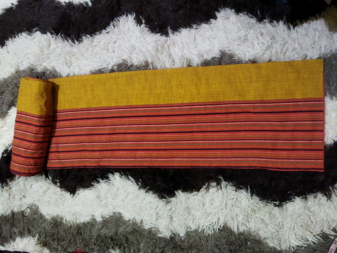 Japanese Long Table Runner (Category: Table Linen & Textiles) located in La Paz. Submitted by carou89146 (Listing ID 1386930145, Image 2). Description: Long table runner, ethnic like cloth Needs washing Length 143 inches Width 11.5 inches Gcash plus SF Location Ilocos province jnt Express Thank you 🙏🏻.