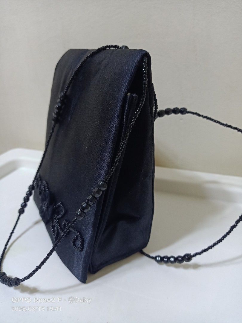 Jessica McClintock satin beaded bag (Category: Cross-body Bags) located in Quezon City. Submitted by daisyuy1979 (Listing ID 1386902021, Image 2). Description: .