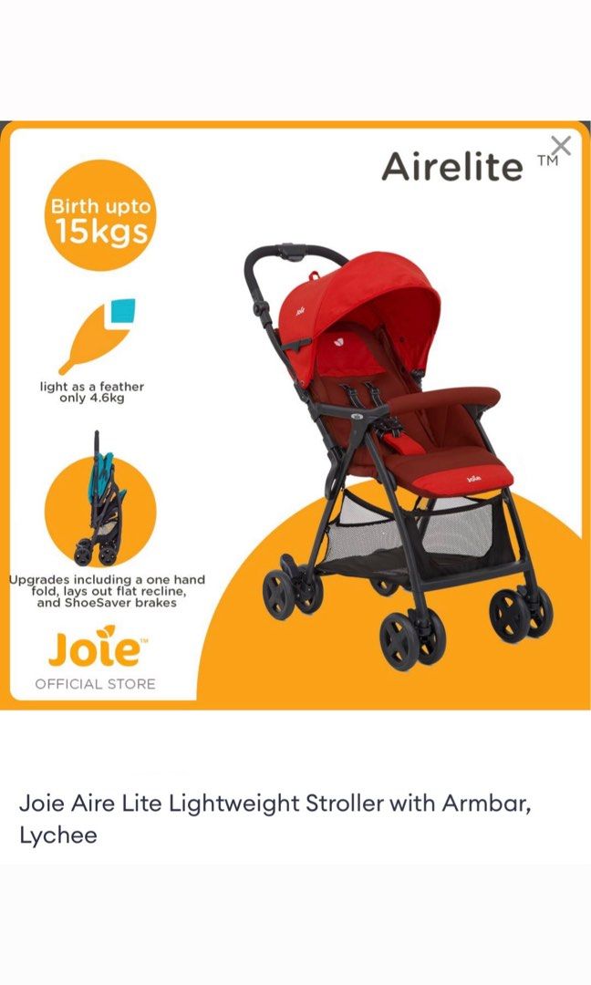 Joie Aire Lite Lightweight Stroller (Category: Strollers) located in Marikina City. Submitted by kthdnl3al_ (Listing ID 1386608148, Image 1). Description: 📍Marikina.