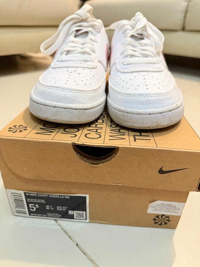 Nike Court vision (Category: Sneakers) located in Mandaluyong City. Submitted by ekaadoll (Listing ID 1386901164, Image 3). Description: like new, twice lang nagamit size 5.