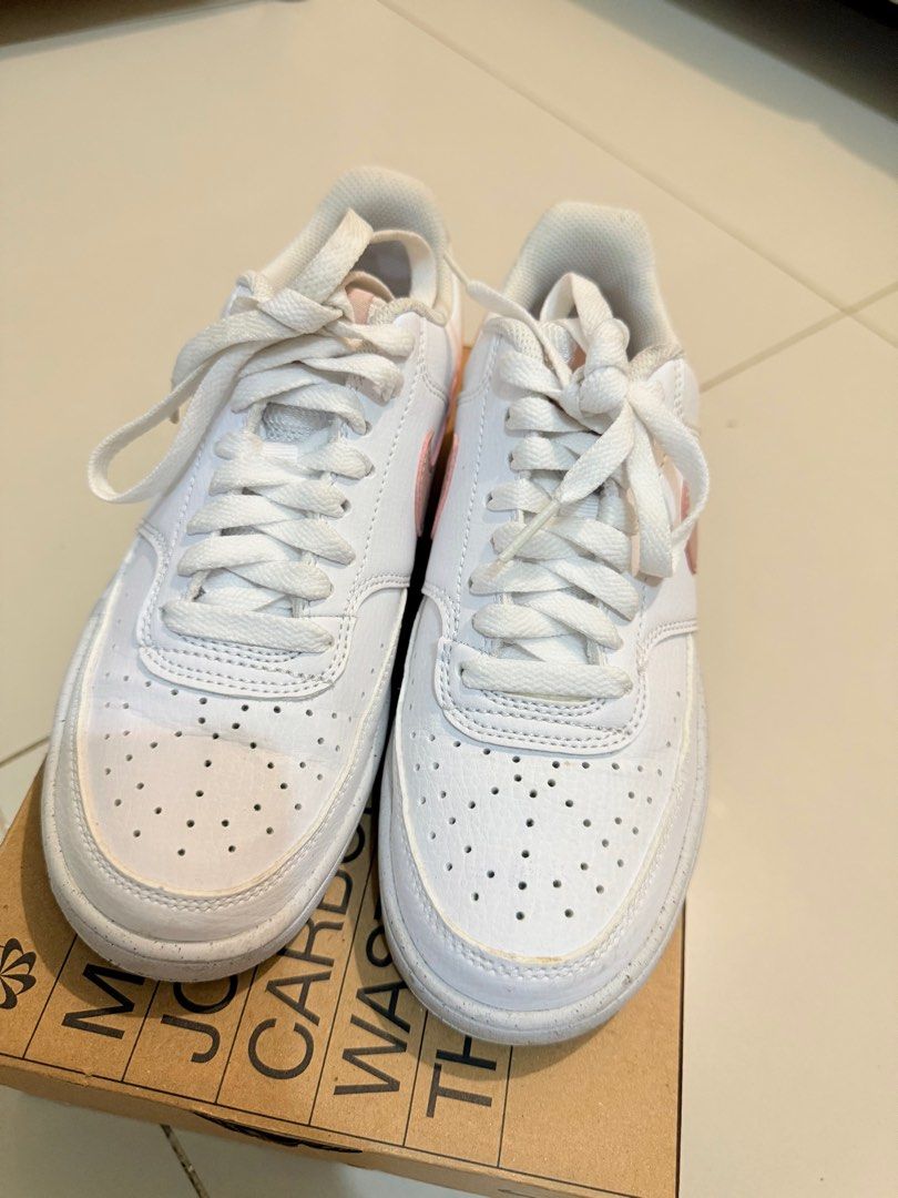 Nike Court vision (Category: Sneakers) located in Mandaluyong City. Submitted by ekaadoll (Listing ID 1386901164, Image 2). Description: like new, twice lang nagamit size 5.