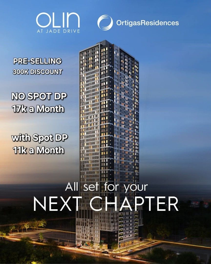 OLIN - PRE-SELLING CONDO FOR AIRBNB- ORTIGAS CBD (Category: Apartments & Condos) located in Pasig City. Submitted by ortigashome09268411969 (Listing ID 1386865936, Image 2). Description: Looking for a Preselling condo for future rental business? Olin - Jade drive Ortigas CBD Pasig City Philippines few units available studio 21sqm 335k Discount 50k Reservation 17k a month * Accessibility wise: UA&P, st Paul, Poveda, LasalleGH, Ateneo medical schoo