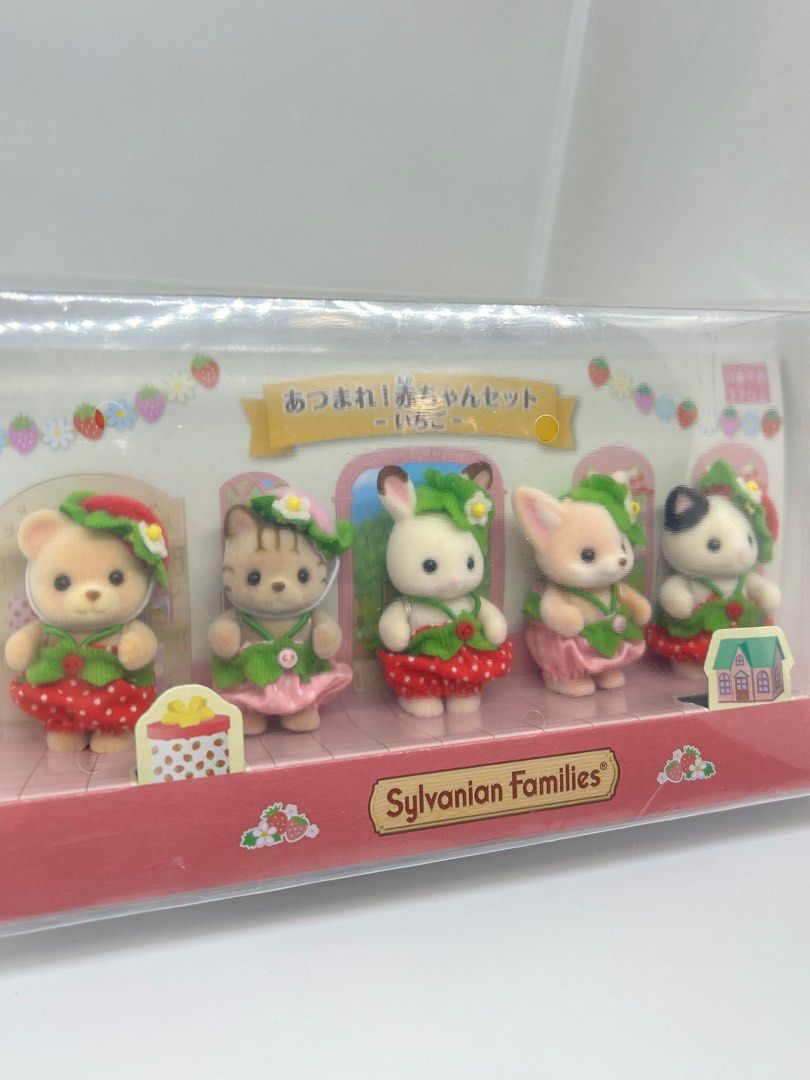Original Sylvanian Families Strawberry Calico Critters Set (Category: Figurines & Statues) located in Manila. Submitted by tripshoppermnl (Listing ID 1386859670, Image 3). Description: — Brand new & Direct from Japan ! 💗🇯🇵 — Check out @tripshoppermnl on ig for more Japan finds & goodies ⭐️ 📍Location - Quezon City Mop - gcash, bdo or bpi Mod - lalamove, grab express, j&t.
