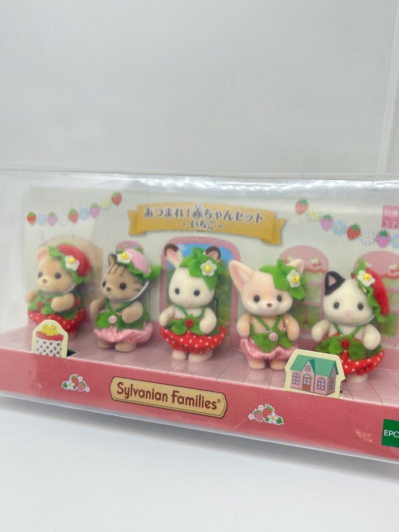 Original Sylvanian Families Strawberry Calico Critters Set (Category: Figurines & Statues) located in Manila. Submitted by tripshoppermnl (Listing ID 1386859670, Image 2). Description: — Brand new & Direct from Japan ! 💗🇯🇵 — Check out @tripshoppermnl on ig for more Japan finds & goodies ⭐️ 📍Location - Quezon City Mop - gcash, bdo or bpi Mod - lalamove, grab express, j&t.