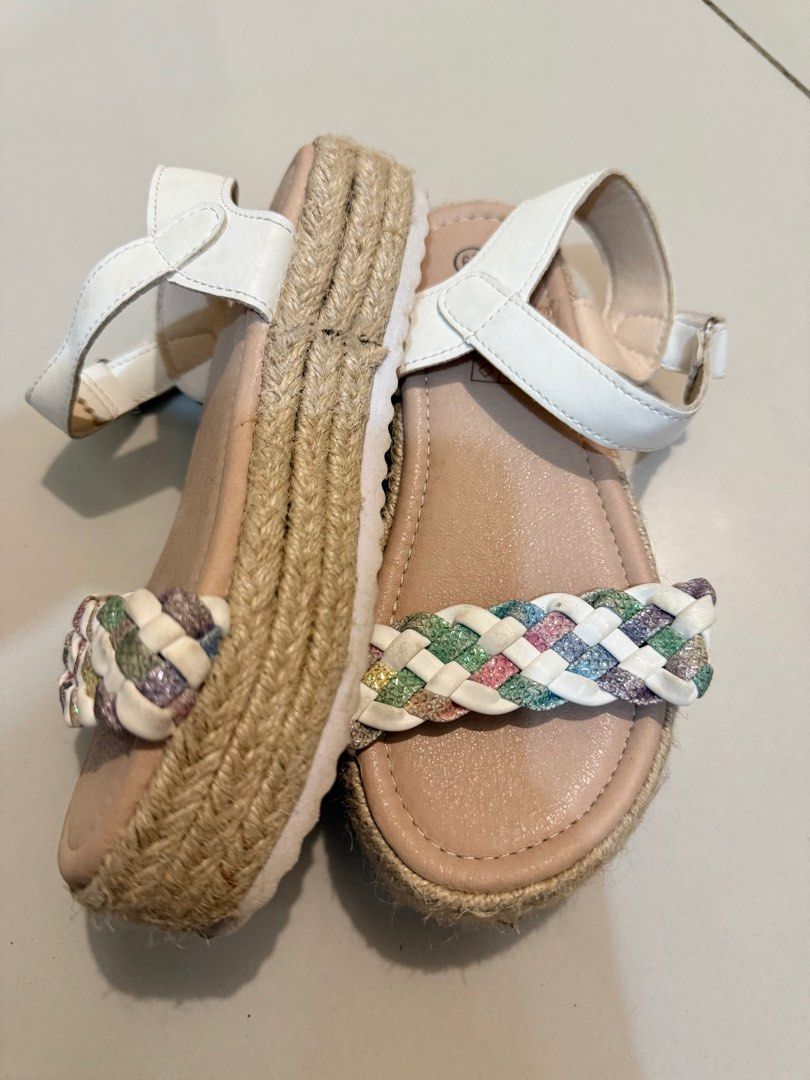 Shein Kids Sandals (Category: Babies & Kids Fashion) located in Mandaluyong City. Submitted by ekaadoll (Listing ID 1386900188, Image 2). Description: super nice in actual size 29 espadrille sandals for kids.