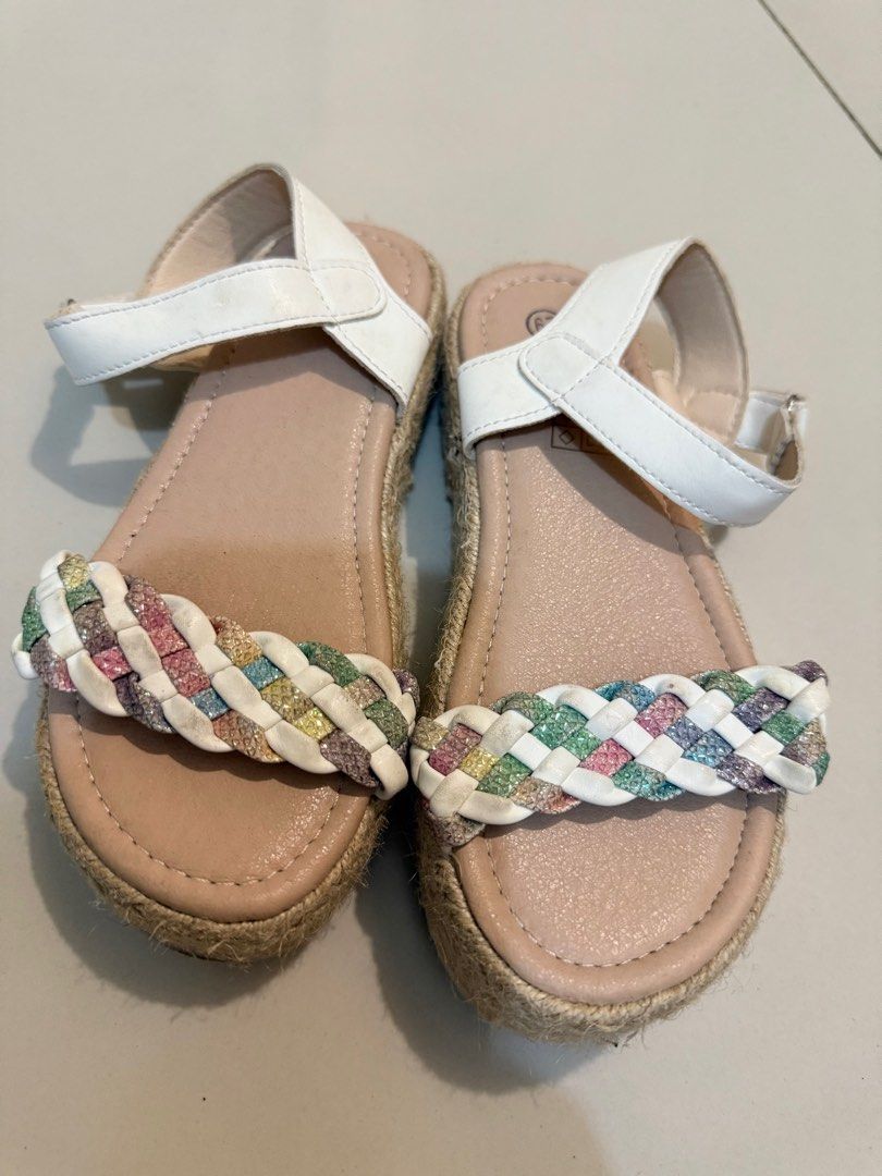 Shein Kids Sandals (Category: Babies & Kids Fashion) located in Mandaluyong City. Submitted by ekaadoll (Listing ID 1386900188, Image 1). Description: super nice in actual size 29 espadrille sandals for kids.