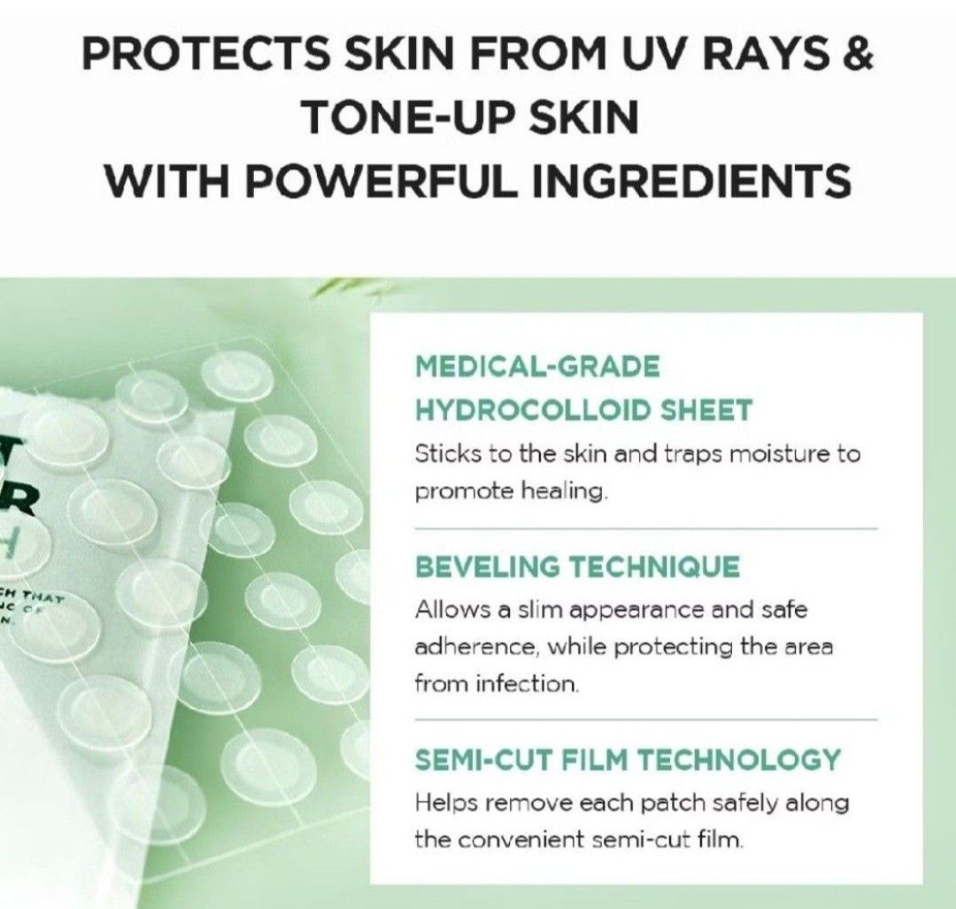 Skin1004 Centella Tea-trica Spot Cover Patch (pimple patch) (Category: Face Care) located in Makati City. Submitted by lovethyskin567 (Listing ID 1386826838, Image 3). Description: 🟢 for acne-prone skin 💚original, brand new, and sealed 💚Expiry: 2027/2028 💚No to low-ballers. Original po ito and there's a lot of fakes out there so be careful. 💰mop:gcash 🚚 courier:j&t, lalamove, grab.