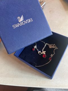 Swarovski 絕版紅色寶石項鍊64242127941249110