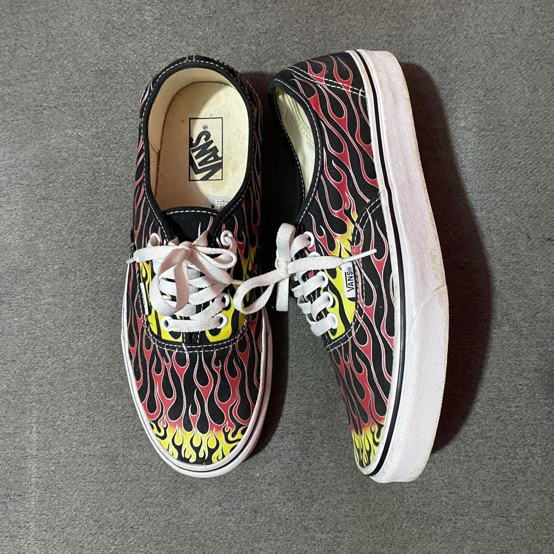 Vans Authentic Flames (Category: Sneakers) located in Manila. Submitted by bilinakayoplsmuralang. (Listing ID 1386918553, Image 1). Description: Vans Authentic Flames No Issues Excellent Condition Used only 5-10x Size 9.5 US.