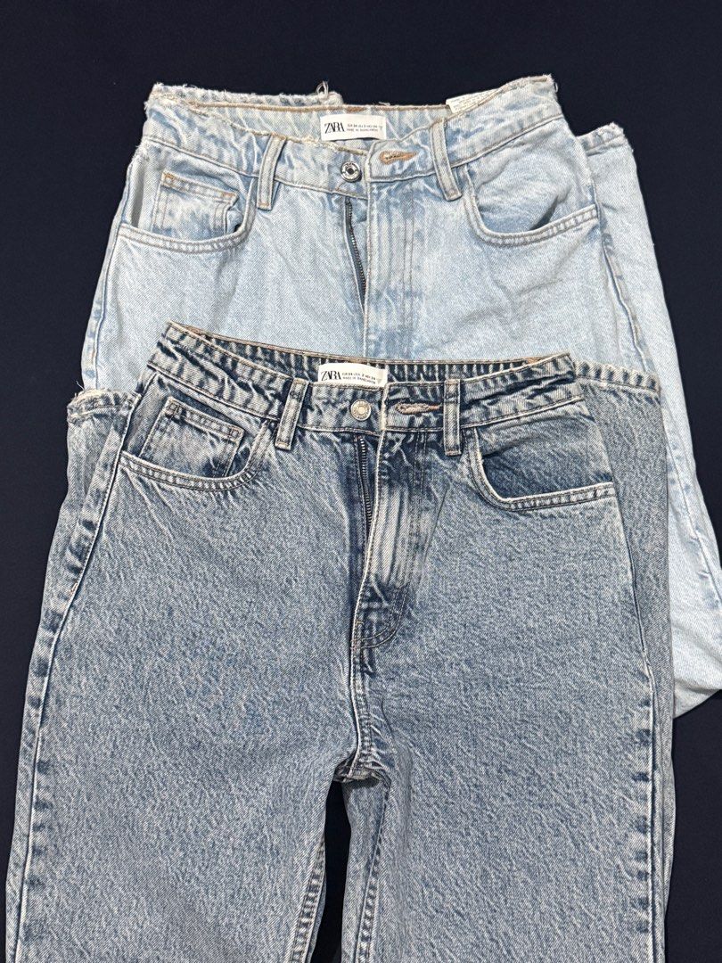 Zara Mom Jeans Bundle Eur 34 Size small (Category: Announcements) located in Manila. Submitted by airayanuaria (Listing ID 1386839406, Image 1). Description: Decluttering Zara Mom Jeans Bundle 2pcs Eur 34 - USA 2 - Mex 24 Barely used Size small 26-27 waistline Sampaloc manila loc.