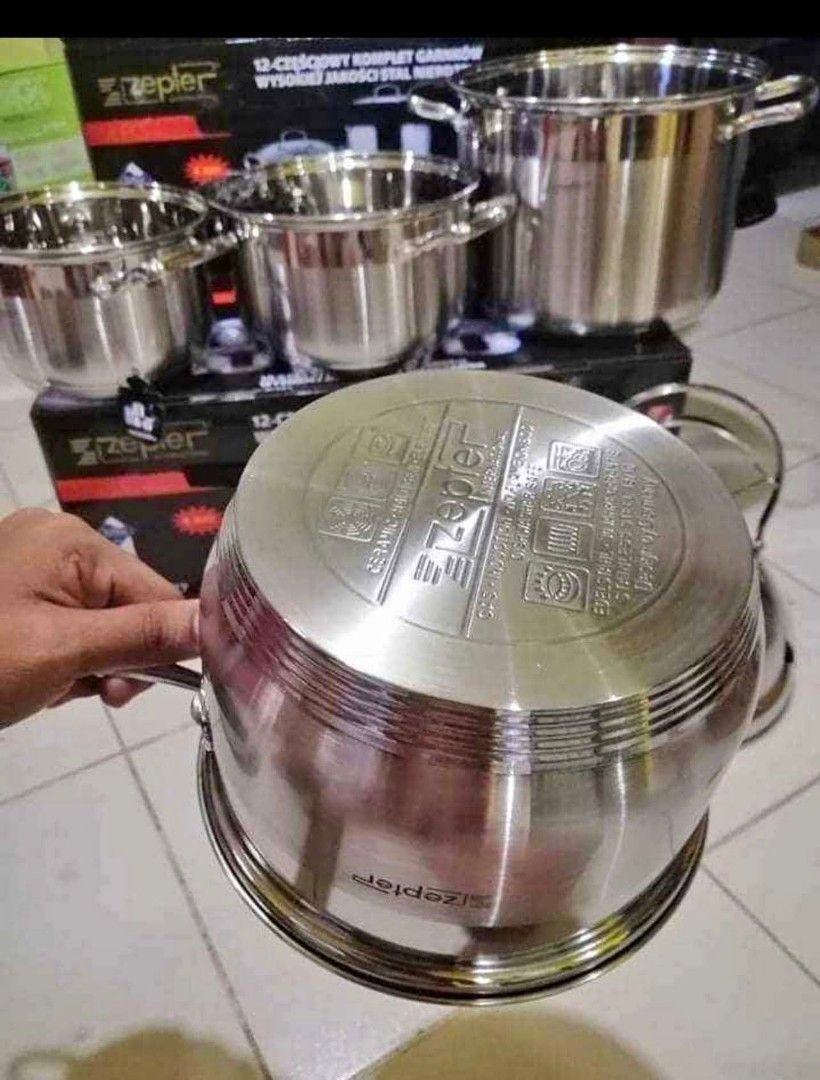 Zepter 12pcs cookware set (Category: Announcements) located in Manila. Submitted by jelai.cybyb (Listing ID 1386784944, Image 2). Description: .