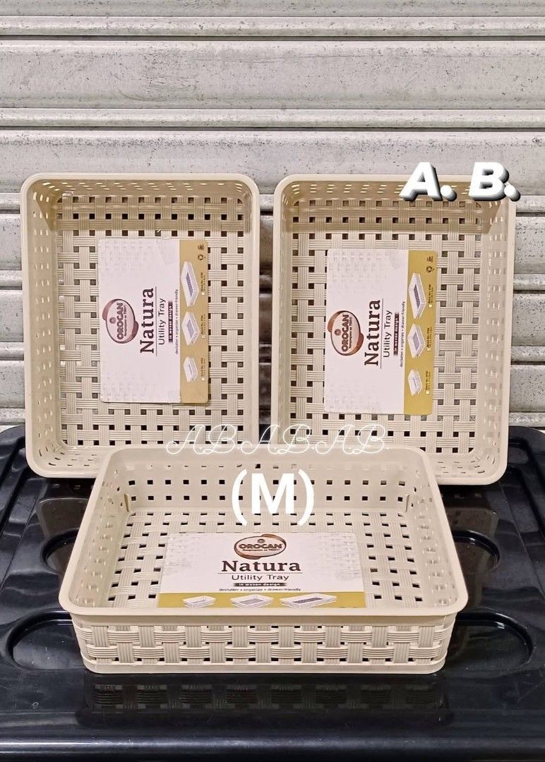 3pcs Orocan Utility Tray Medium (Category: Storage Boxes & Baskets) located in Manila. Submitted by onlineshoppersph (Listing ID 1387119174, Image 3). Description: Cash On Deliver - Metro Manila - Delivery Fee/Handling Fee shouldered by BUYERS - DF/HF depends on BUYERS Location LALAMOVE PICK UP - Cash on Deliver - Metro Manila & Nearby DELIVER THRU COURIER, CARGO & BUS - Provincial Buyers - Payment 1st Thank You.