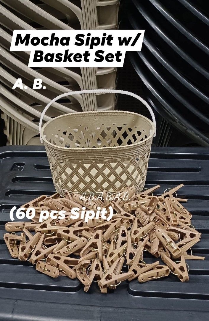 60pcs Sipit with Mocha Basket (Category: Laundry Baskets) located in Manila. Submitted by onlineshoppersph (Listing ID 1387118821, Image 2). Description: Cash On Deliver - Metro Manila - Delivery Fee/Handling Fee shouldered by BUYERS - DF/HF depends on BUYERS Location LALAMOVE PICK UP - Cash on Deliver - Metro Manila & Nearby DELIVER THRU COURIER, CARGO & BUS - Provincial Buyers - Payment 1st Thank You.
