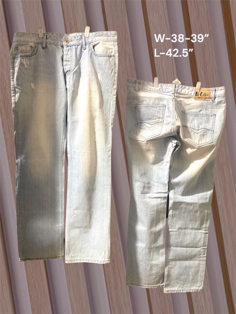 Big size pants size 38-39 (Category: Jeans) located in Quezon City. Submitted by yusett (Listing ID 1387156981, Image 2). Description: Denim Pants – Size 38–39 (Purchased abroad) Only ₱580 each! (Original price around ₱2,000–₱3,000) Branded & stylish at a budget-friendly price! Sf c/o buyer.