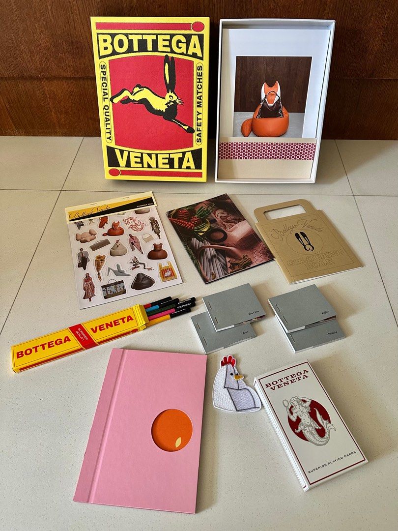 Bottega Veneta Summer 25 Fanzine - Coloring book, Stickers