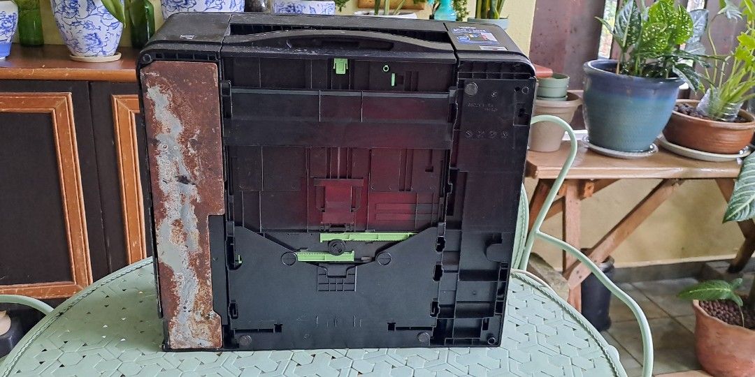 Brother printer and scanner (Broken) (Category: Printers, Scanners & Copiers) located in Kuala Lumpur. Submitted by szbmms (Listing ID 1386969708, Image 3). Description: This printer was broken and sitting in storage for maybe 10 years. Ink is leaking as well No power cord.