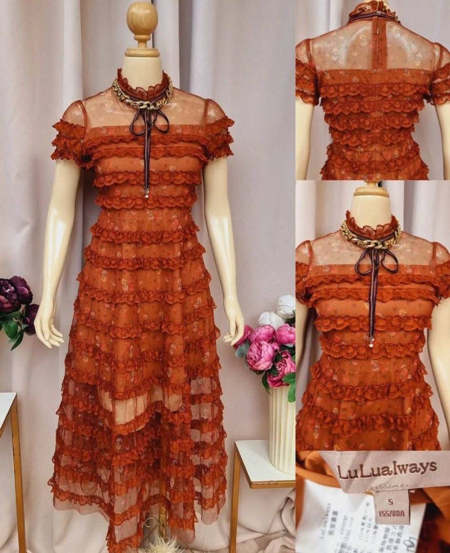 Brown Lu Lualways Maxi Dress (Auth) (Category: Dresses) located in Kapatagan. Submitted by pickonline.ph (Listing ID 1387114170, Image 1). Description: 🌻 Auth Lulualways Brown Tiered Dress 🌻 RARE FIND!!! 🌻 Back Zippered 🌻 Fits Small - Medium 🌻 Price: ₱2,450.
