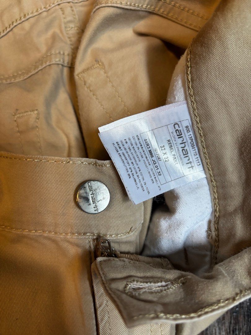 Carhartt WIP Pants (Category: Chinos) located in Makati City. Submitted by bbongg (Listing ID 1387158958, Image 3). Description: Carhartt Work in progress Rebel Pant 32x32 Does not fit anymore +Free Zara pants dark blue (Size 30, vgood condition/used less than 3x).