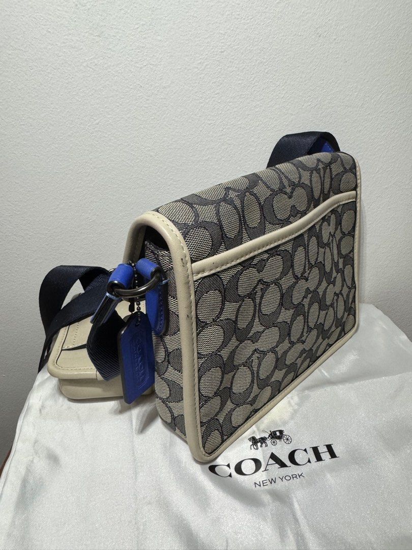 Coach League Hybrid Crossbody In Signature Jacquard, Luxury, Bags