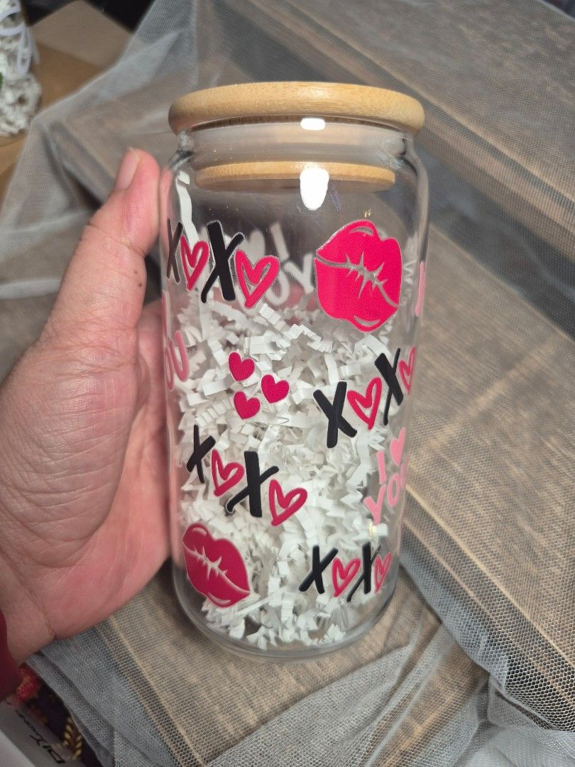 Custom Glass Cups with lid and straw (Category: Water Bottles & Tumblers) located in Bulacan. Submitted by anik_aniks (Listing ID 1386981811, Image 1). Description: .
