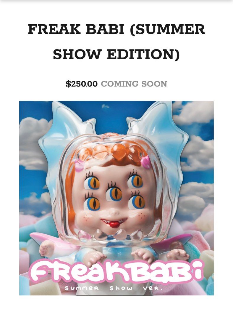 FREAK BABI SUMMER SHOW EDITION Freak Babi by Mutant Vinyl Hardcore