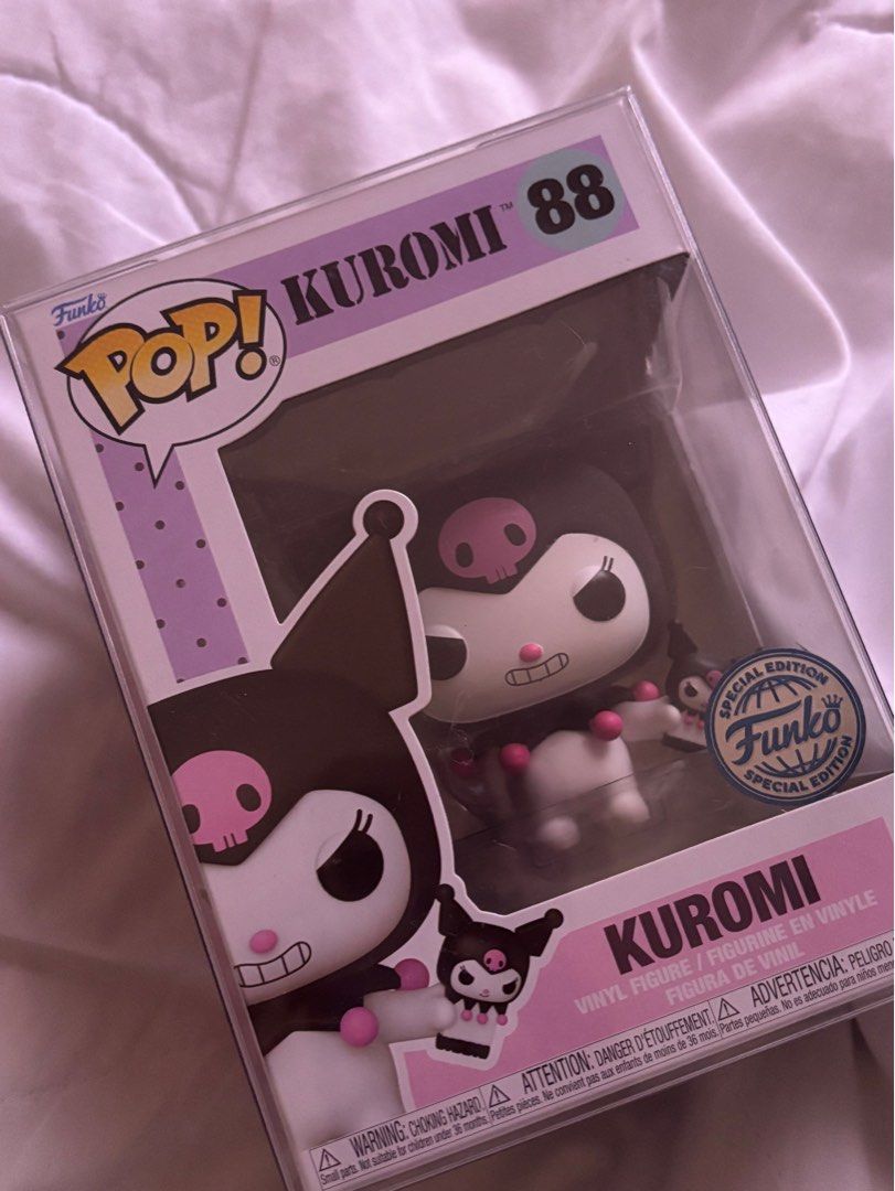 FUNKO POP | Kuromi 88 Special Edition w/ Protector (Category: Designer & Blind Box Toys) located in Muntinlupa City. Submitted by neviellera (Listing ID 1387009973, Image 1). Description: I also have Sukuna #1118 - 680 Kuromi #88 - 750 Hello Kitty #27 - 500 NEGOTIABLE, Dm me! SDD/Delivery thru GGX Can do meet-ups within Muntinlupa Area.