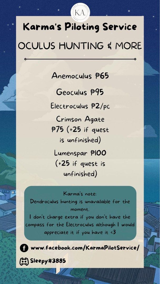 GENSHIN PILOTING SERVICES (Category: Others) located in Angeles City. Submitted by Karma_Atomu. (Listing ID 1387151890, Image 2). Description: MESSAGE NE FOR MORE SERVICES AND PROMOS! 🫶🏼🫶🏼🫶🏼.