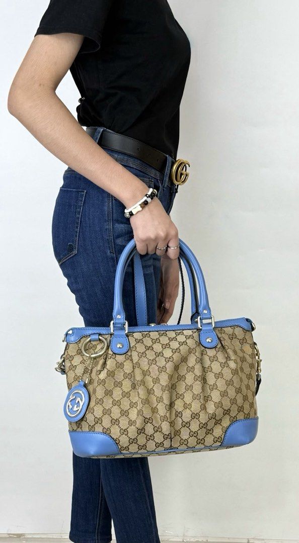 Gucci Satchrl (Category: Luxury Bags & Wallets) located in Manila. Submitted by luxuryprelovedbagsby_by_agnes (Listing ID 1387026072, Image 2). Description: Gucci••Sukey medium SizeW:29cm x H:23cm x D:12cm(W:11.4” x H:9.1” x D:4.7”) Handle：40cm(15.7”) Strap drop：14cm(5.5”) Shoulder：110 - 114cm(43.3”-44.9”) In excellent condition 49k po Malinis Accepting credit card payments Safe and contactless payment up to 36 months! Pay conveniently online . W