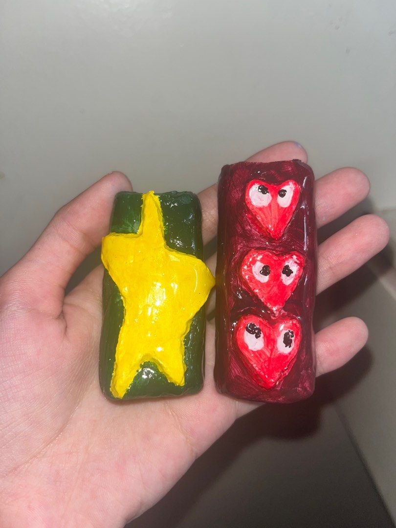 Handmade Air-Dry Clay Lighter Case 🔥✨ (Category: Handmade Craft) located in Cavite. Submitted by heyitsmork (Listing ID 1386992129, Image 3). Description: Add a touch of personality to your lighter with these unique clay cases! Each piece is 100% handmade — no molds, just patience, creativity, and lots of love. 💖 📌 These designs are ones I made for my boyfriend (1st photo) and the rest are for some of my happy buyers. 🎨 Open for customization