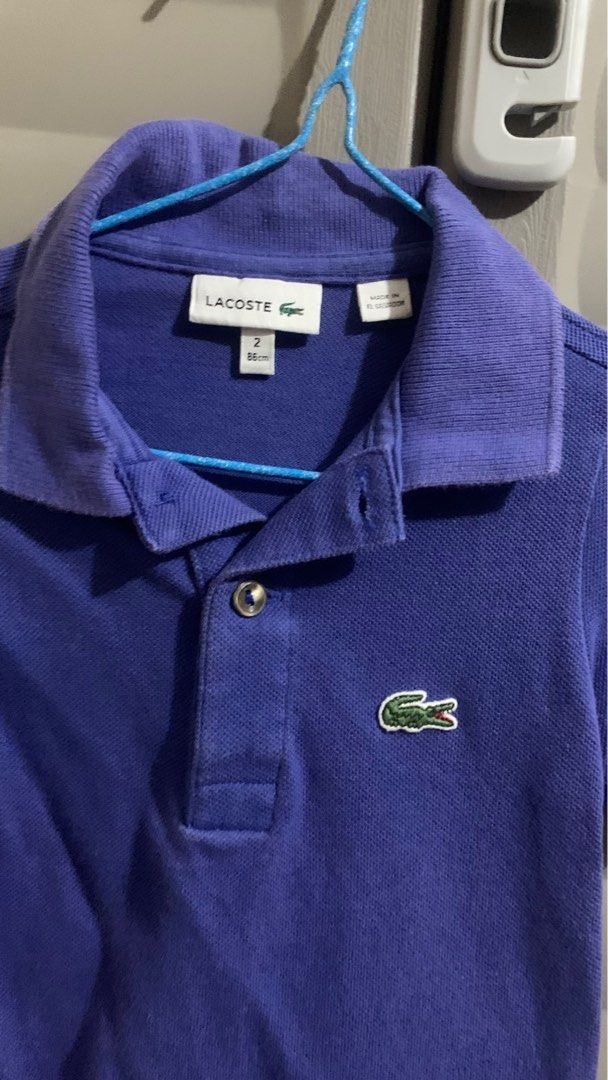 Lacoste polo purple kids (Category: Babies & Kids Fashion) located in Manila. Submitted by ms.g. (Listing ID 1387063591, Image 2). Description: .