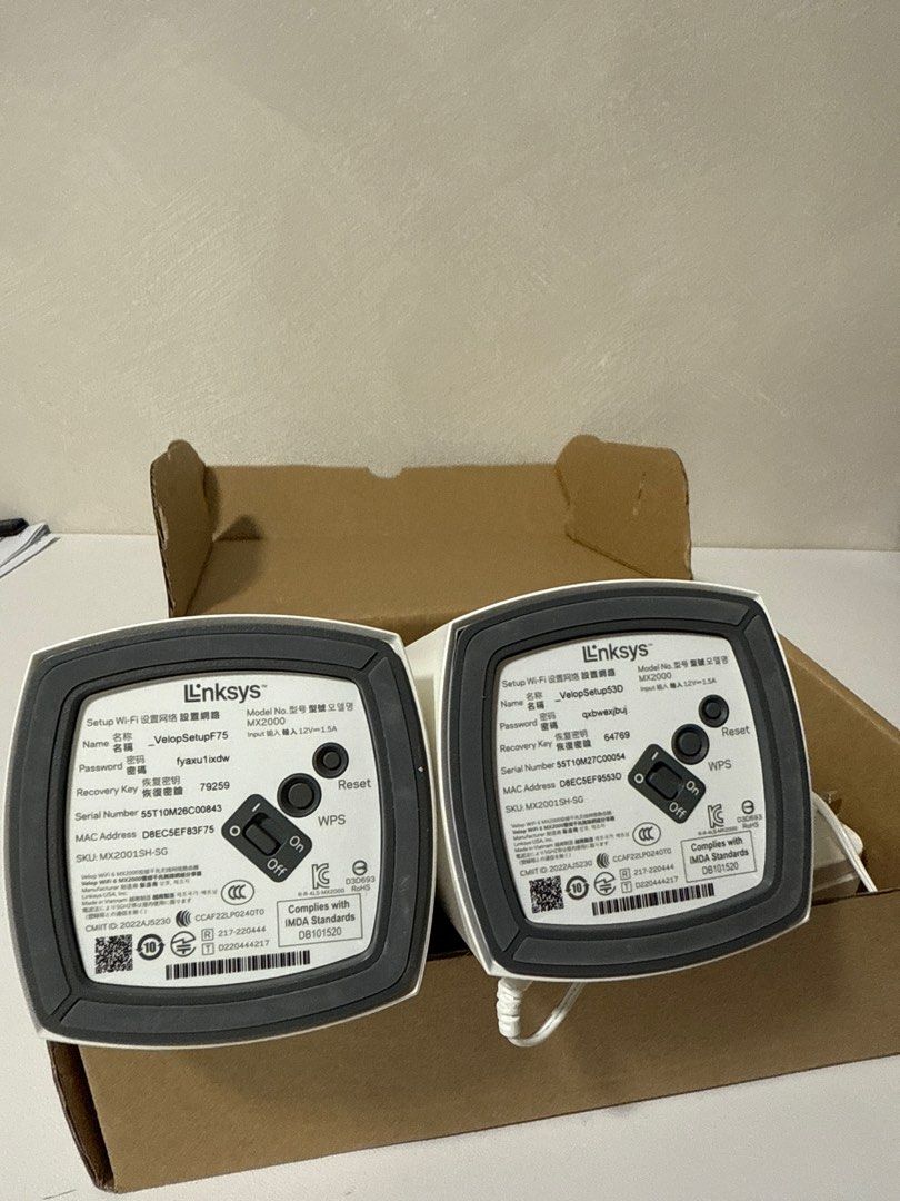 Linksys Mesh WiFi Extenders - Velop WIFI 6 MX2000439547224120381441
