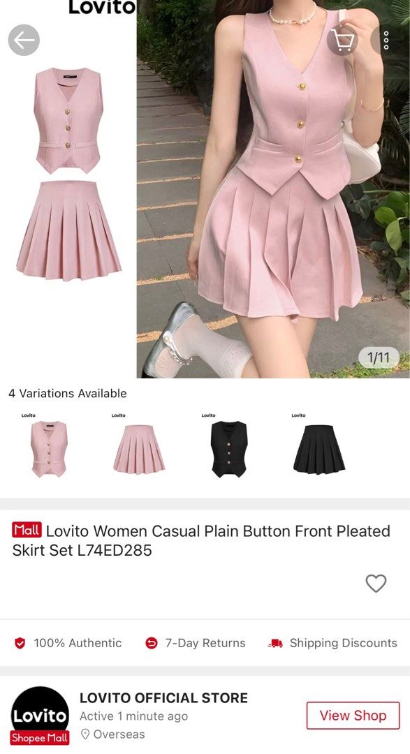 Lovito Coordinates (Category: Sets or Coordinates) located in Pasig City. Submitted by jayfrnco (Listing ID 1386998605, Image 1). Description: Lovito Coordinates Size: Large Women's but can fit Small-Medium Color: Grey Good used condition RFS: not being used, decluttering Pick up at Kapasigan, Pasig City Ships thru J&T regular shipping Grab/Lalamove same day delivery GCash, Maya, Bank Transfer COD thru Grab/Lalamove Pabili Service NO RETURNS, ALL
