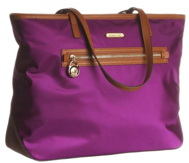 Michael Kors Kempton Nylon Shoulder Tote Bag (Category: Luxury Bags & Wallets) located in Manila. Submitted by shopaholic_gurl (Listing ID 1387005711, Image 3). Description: 100% Nylon with Leather Trim New with Tags Measurements: ~14" x ~9.5" x ~5" ~8.5" Strap Drop.