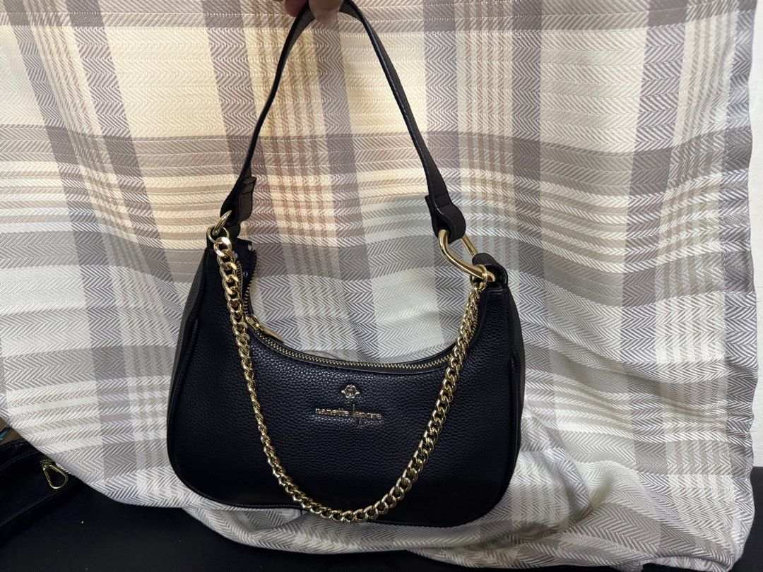 Nanette Lepore Shoulder/Hobo Bag (Category: Luxury Bags & Wallets) located in Makati City. Submitted by zari0829 (Listing ID 1387046761, Image 2). Description: 100% Original but no tag Never used Gold hardware Kasya medium wallet & pro max phone Gcash payment only. .