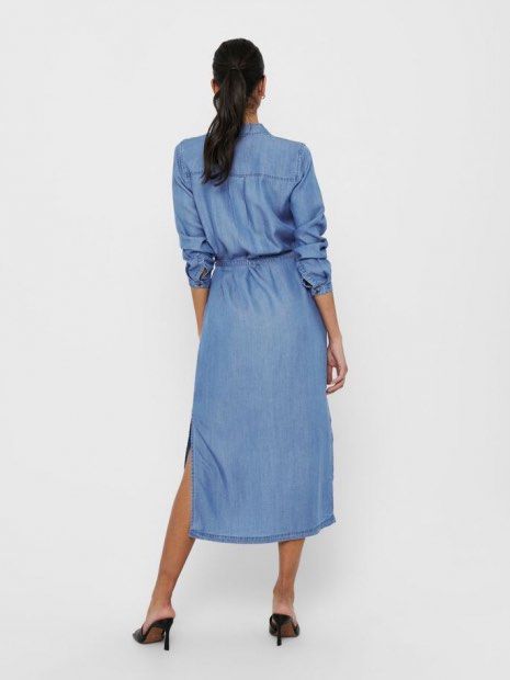 ONLY Casi Life Tencel Denim Midi Dress (Category: Dresses) located in Singapore. Submitted by meghna (Listing ID 1387078887, Image 2). Description: Brand new +$2 for mailing.