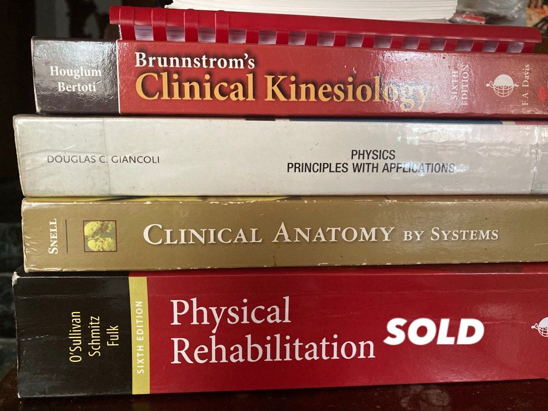 physical therapy books and study materials (Category: Textbooks) located in Tagaytay City. Submitted by juyeon.bns (Listing ID 1387012031, Image 1). Description: SEND US A DM FOR CONDI AND PRICE (negotiable) SOLD LIST: • Physical Rehabilitation .