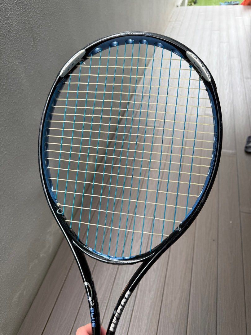 【Prince】O3 BLUE 270gm ブラック ブルー Prince O3 Blue Tennis Racket, Sports Equipment, Sports & Games