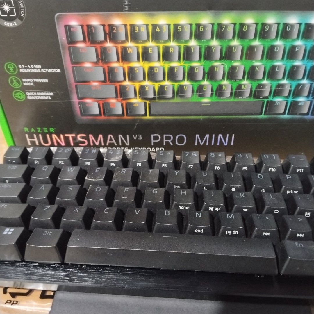 Razer keyboard (Category: Computer Keyboard) located in Muntinlupa City. Submitted by ehrwin65 (Listing ID 1387143874, Image 3). Description: for sale bagong bago pa 6,999 pesos cash on delivery razer huntsman v3 pro mini.