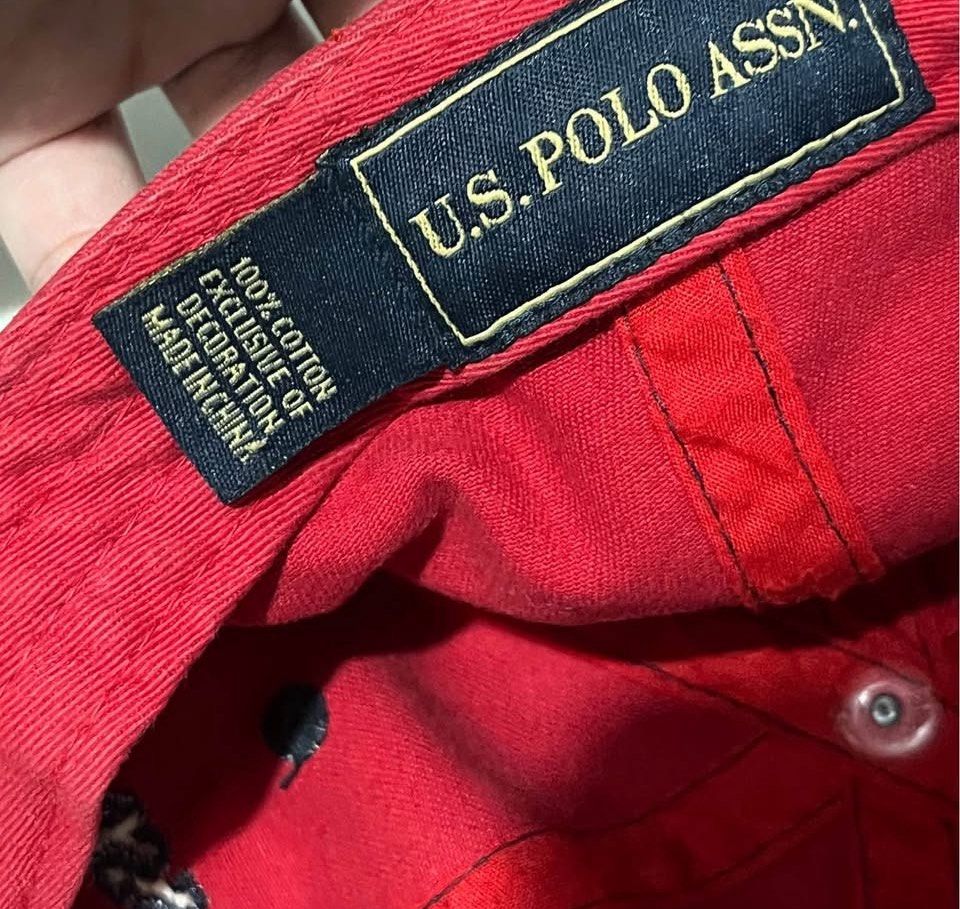 Red us polo cap (Category: Caps & Hats) located in Muntinlupa City. Submitted by krishashane (Listing ID 1387057855, Image 2). Description: Us polo assn red cap Legit.